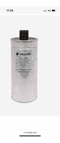 Capacitor Circutor Clz-fpt-52/25-60hz Hd / 25 Kvar A 480/525