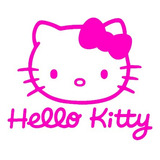 2pz Vinil Stiker Hello Kitty Auto Computadora Pared Cristal 