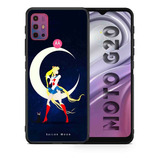 Funda Moto G20 Sailor Moon Minimalista Tpu/pm Uso Rudo