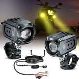 Kit De Luces Led Auxiliares Para Motocicleta, Focos De Condu