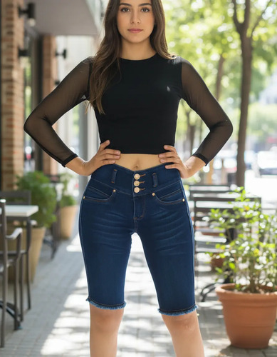 Pesquero Jeans Levanta Pompi Stretch Michaelojeans Ref1014-a | Meses sin interés