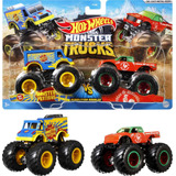 Hot Wheels Monster Trucks, Monster Trucks 2-pack Surtido Esc