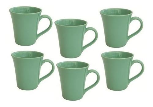 Set X6 Jarros Mug Ceramica Oxford Taza Biona Tulipa 330cc