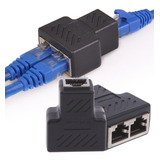 Adaptador Duplicador Para Cabo De Rede Entradas Rj45 Fêmeas