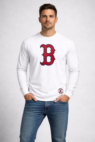 Jersey Playera Boston Red Sox Premium Beisbol Manga Larga 2 | Envío gratis