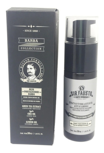 Óleo Fortalecedor De Barba Sir Fausto Revitalizante 30 Ml