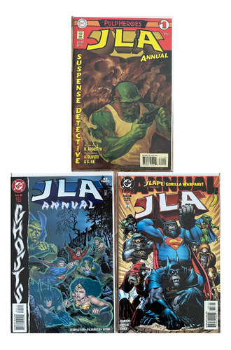 Lote Jla Annuals (1997) X 3. #1-3. Dc. Ingles.