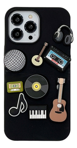 Funda Para Teléfono Con Guitarra Y Piano Ukelele Para iPhone