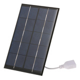 Carregador Solar Portátil De 2w/5v Com Porta Usb