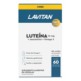 Luteina Zeaxantina E Omega 3 Softgel Lavitan Visão