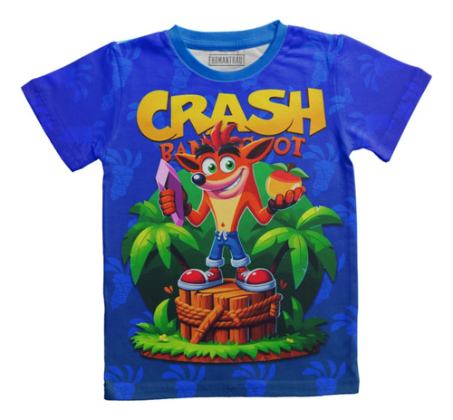 Playera Niño Crash Bandicoot Full Print Creeper