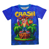 Playera Niño Crash Bandicoot Full Print Creeper