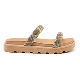 Sandalias Mujer Chinelas Zuecos Casuales Confort Con Brillos