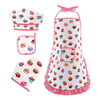 //conjunto De Ropa De Chef Para Niños, Guantes Nuevo Modelo