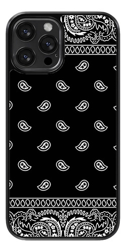 Funda Para Celular Pañuelo Negro Blanco Arte Figuras Cholo