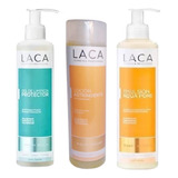 Kit Rutina Facial Piel Grasa Laca Limpiador Hidratante 250ml