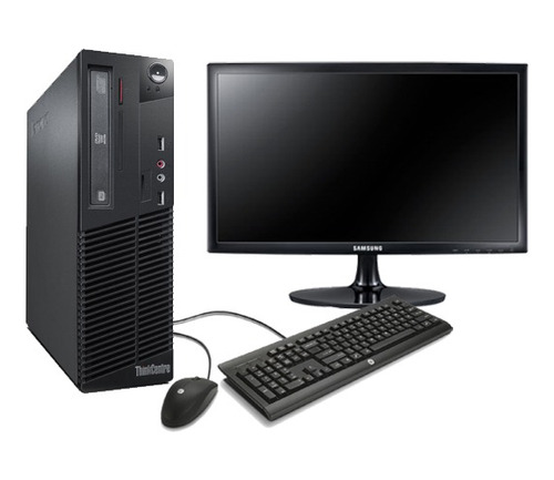 Kit Pc Lenovo I5 + Monitor Lcd + Wifi, 8 Gb Ram