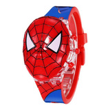 Reloj Niños Digital Luces Sonido Tapa Hombre Araña Spiderman