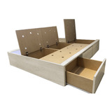 Box Sommier Cajones 2 Plazas 140x190 Melamina Helsinki Mdf