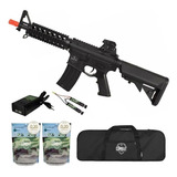 Rifle Airsoft Elétrico M4 Qgk Zulu S-1 + Capa +8000 Bbs 0,20