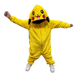 Pijamas Térmicas Pikachu Enterizas Niños-niñas 