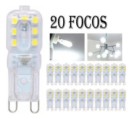 Lámpara Foco Con Base Led 3w G9 Bombilla Led Cápsula Luz