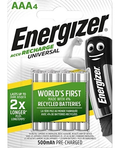 Baterias Energizer Aaa Recargable X 4
