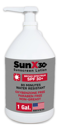 Sun X 30+ Spf Locion De Proteccion Solar Sin Aceite (1 Galon