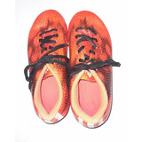 Zapatillas adidas Futbol N° 33 1/2 Naranja/negro Usadas