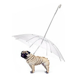 Sombrilla Paraguas Para Mascotas Perros Con Cadena 75cm