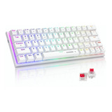 Teclado Gamer Mecánico Inalámbrico 60% Con Bluetooth Y Rgb