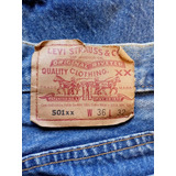Pantalon Levis 501 Azul  Made In Usa Talla 33-30 Usado 1990