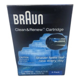 Cartucho De Limpeza Braun Clean Renew - 3 Unidades Em Caixa