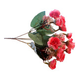 Ramito Pimpollo Ramo Flores Artificiales Rosa 35-25