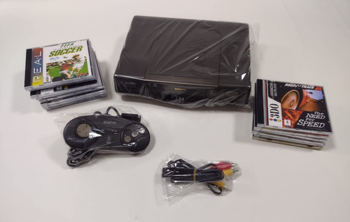 3do  Sanyo Super Conservado Com 13 Jogos