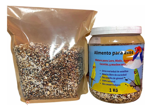 Alimento Para Aves 2 Kilos Gran Variedad De Semillas