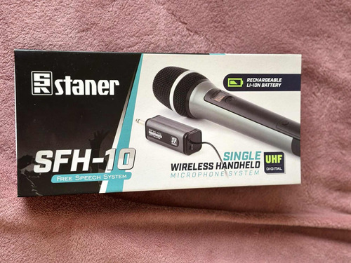 Microfone Staner Sfh-10 S/fio E Microfone Waldman Bt-5700