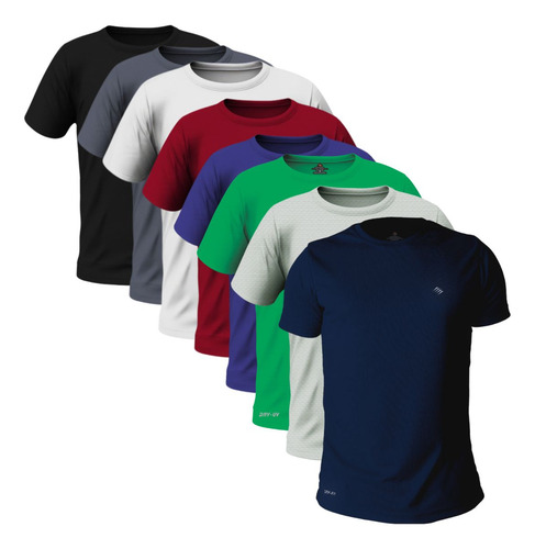 Kit 5 Camisas Dry Fit Masculina Tam. Especiais | Plus Size