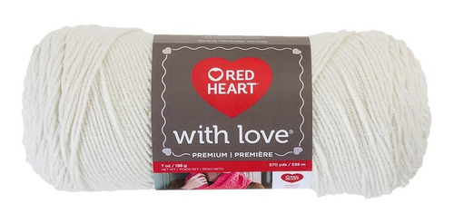Estambre Coats Liso Ultra Suave 1pz With Love Red Heart