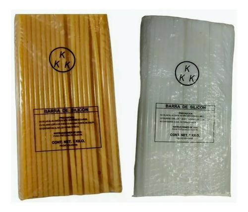 1 Kg Silicón En Barra Super Pegamento Kkk Amarillo O Blanco | MercadoLibre