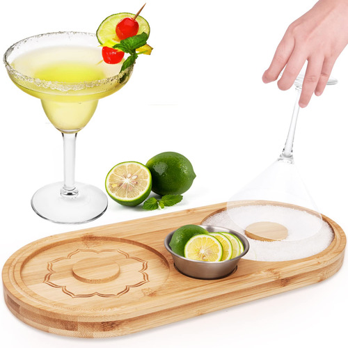 Margarita - Juego De Rimmer De Sal Y Azucar, Para Cocteles,