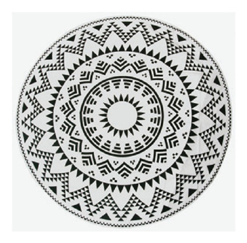 Lona Playera Redonda Línea Mandala Verano Primavera