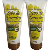 Kit 2 Creme Hidratante Sebo De Carneiro Para Pés Mãos 190g