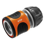 Conector Acople Stop Gardena Stop 1/2 18213-20 Color Negro Y Naranja