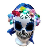 Mascara Disfraz Catrina Katrina Halloween Frida Mexicana