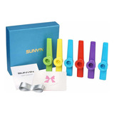 Sunyin Kazoo Instrumento Plástico 6 Piezas Colorido Kazoo