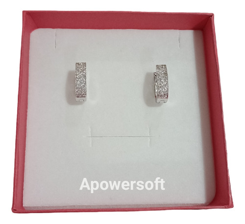 Imponentes Argollas De Plata925 Rodinada Micropave Importado