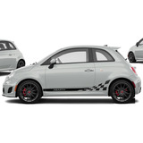  Fiat Abarth Par Stickers Franjas Laterales