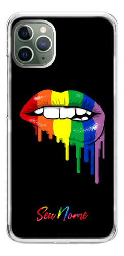 Capinha De Celular Personalizada Nome Orgulho Lgbt Bi Pride