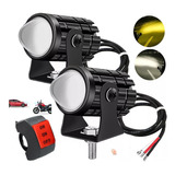 Par Faros Luces Led Para Motos Auto Doble Color Impermeable